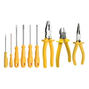 Kit Ferramentas 9 Pçs 3 Fenda 3 Philips 3 Alicate Tramontina Amarelo