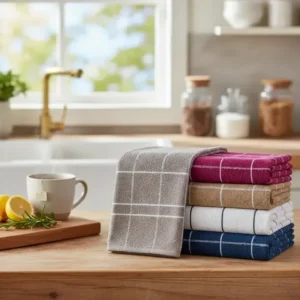 Kit 10 Panos Prato Atoalhado Xadrez 100% Algodão Sortidos