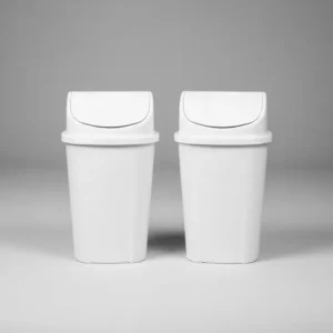 Lixeira Lixo Grande Coleta Seletiva 50l Vai E Vem Branca