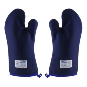 Luva Termica Alta Temperatura Até 500 Graus - 35cm Cor Azul