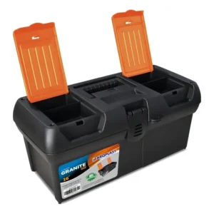 Caixa de Ferramentas Plástica Arqplast 42cm 1 Divisória Preta