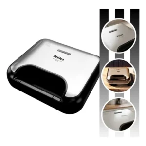 Sanduicheira Grill 2 Em 1 Pgr27a 750w Inox Philco 127v Preto 127v