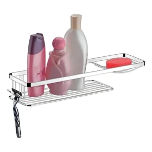 Porta Shampoo Sabonete Future Aço Cromado 1107