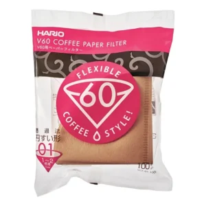 Coador Filtro De Café Hario V60-01 Original Papel Natural
