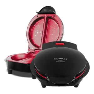 Grill E Omeleteira 2 Em 1 Ceramica Redstone Britania Premium Preto 127v