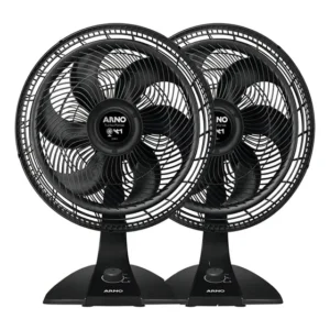 kit 2 Ventilador Arno Turbo 40cm Vf42 Potente Silencioso 2 em 1 Mesa ou Parede