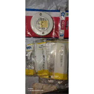 Kit Campainha Tradicional Fame Cigarra Sobrepor Interruptor Cinza 220v