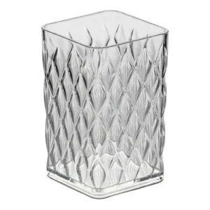 Porta Escova De Dente Copo Pia Banheiro Lavabo Copo Closet Cor Cristal