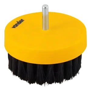 Escova Rotativa Limpeza 80mm Nylon Vonder Para Furadeira Amarelo