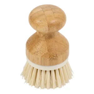 Escova De Limpeza Redonda Com Pega De Bambu Oikos