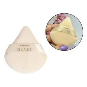 Esponja De Maquiagem Powder Puff Aplicar Pó Compacto Solto Bege Median