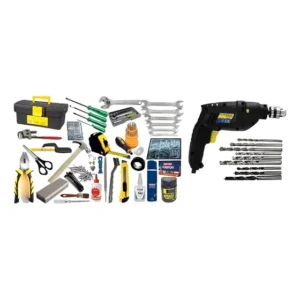 Caixa De Ferramentas Utilidades P/ Lar E Furadeira 220 V Preto