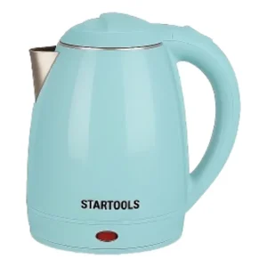 Chaleira Elétrica Inox Startools 1,8L Azul 110V Desligamento Automático