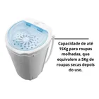 Centrífuga De Roupas Bcr15b Cesto Inox 15kg Branca Britânia Branco 127v - Imagem 5