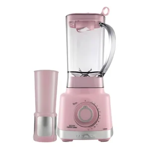 Liquidificador Rosa Britânia 1400w Lâmina Promaxx 6 12 Vel Rosa 110v