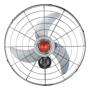 Ventilador De Parede Power 70cm Profissional Oscilante 230W com 3 pás Cinza Ventisol