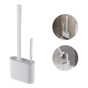 Conjunto De Escovas Sanitaria Limpeza Banheiro Vaso Suporte