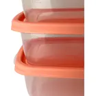 3 Pote Plástico 785ml Retangular Microondas Freezer Bpa Free Cor Cinza Sanremo - Imagem 3