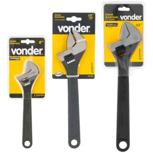 Kit Chave Ajustável 8, 10 E 12 Inglesa Fosfotizado Vonder Fosfotizado