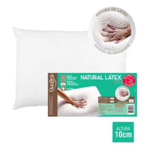 Travesseiro Duoflex Natural Látex Slim, 50x70 Perfil Baixo Cor Única