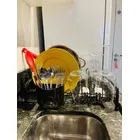 Escorredor De Pratos Grande Copo Porta Talher Cozinha - Imagem 2