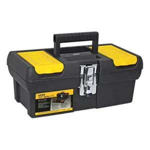 Caixa de Ferramentas Millenium 12,5" Stanley, Modelo 013013S, Caixa Fabricada em Polipropileno com Fechos em Metal Niquelado e Bandeja Organizadora, Capacidade de 50kg