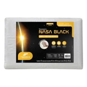 Travesseiro Nasa Black - Fibrasca 40x60 Branco