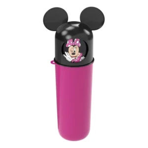 Tubo Giratório Infantil Minnie Rosa Pasta Escova Higiene