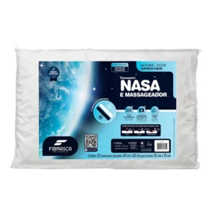Travesseiro Nasa E Massageador Fibrasca Para Fronhas 50x70 Branco