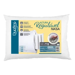 Travesseiro Altura Regulável Nasa 50x70cm Duoflex Rn1109 Branco
