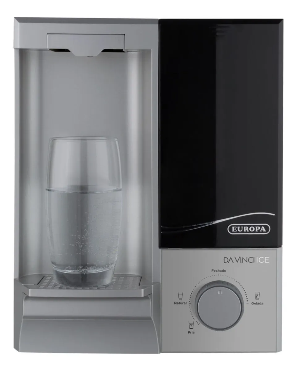 Purificador de água Europa Água gelada Da Vinci Ice Inox cinza - - Imagem 6