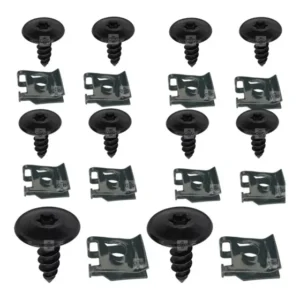 Kit 20 Pc Presilha E Parafuso Parachoq Parabarro Linha Fiat