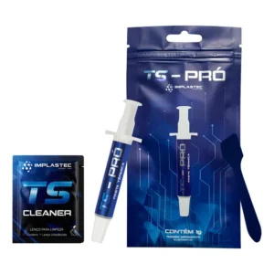 Pasta Térmica Implastec TS Pro 1g Cinza Com Espátula Para CPU e GPU