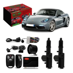 Alarme Carro Sistec 2 Controles + Trava Universal 2 Portas