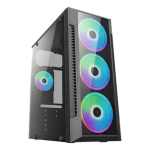 Gabinete Gamer Bpc-c3147 Black Com Lateral De Vidro