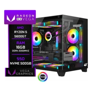 Pc Gamer Setup Ninja Trigger Amd Ryzen 5 5600gt, 16gb Ddr4, Ssd M.2 Nvme 500gb