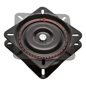 Base Giratória 360 Banco Barco Assento Cadeira Náutica Pesca Preto