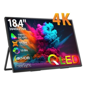 Monitor Gamer Portátil Uperfect 18.4 Polegadas 4k Uhd Pc Gamer Tela, 3840x2160 Hdr Ultrafino Ips Segunda Screen , Con Áudio E Suporte , Con Vesa E Hdmi Usb-c , Laptop Win11 Mac iPhone Ps Xbox Switch