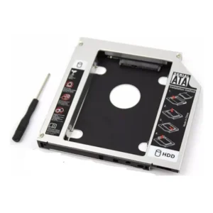 Adaptador Case Exbom HD SSD SATA 2.5 Alumínio 12,7mm para Notebook