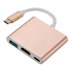 Adaptador Usb 3.1-c Multiporta Com Usb, Hdmi E Usb-c Crlo