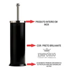 Escova Sanitária Hércules Luxo Vaso Sanitário Aço Inox Black Preto - Imagem 6