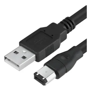Cabo Firewire Para Usb Herfair Ieee 1394 De 6 Pinos 1,8 M