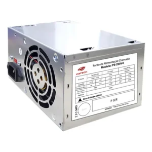Fonte De Alimentação Para Pc C3tech C3plus Ps-200v4 200w Pra Prateado