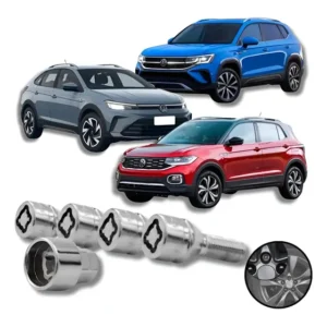 Kit Parafuso Antifurto Vw Volkswagen Taos Nivus Tcross 25cra