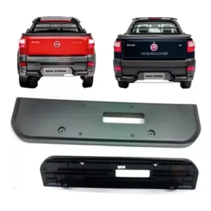 Suporte Moldura Placa Traseira Fiat Strada 2015 Original