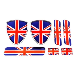 Kit Adesivo Emblema Escudo Placa Coluna Inglaterra Em Relevo
