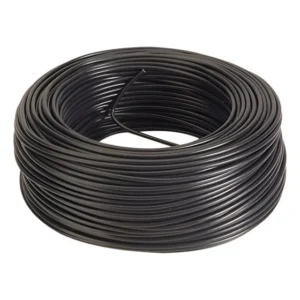 Fio Cabo Flexível Pp 2 Vias 1,5mm Extensão Rolo 50 Metros Preto