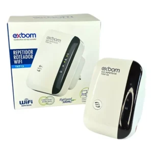 Repetidor Roteador WiFi Exbom YWIP-C6 2,4GHz Branco Com Fio/Sem Fio