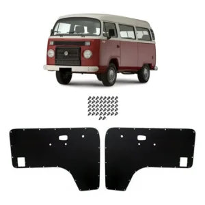 Par Revestimento Porta Kombi 98/14 Papelao Forro + Grampos