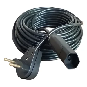 Extensão Elétrica 10 Metros 20a Cabo Pp 2x2,5 Reforçada Preto 127/220v
